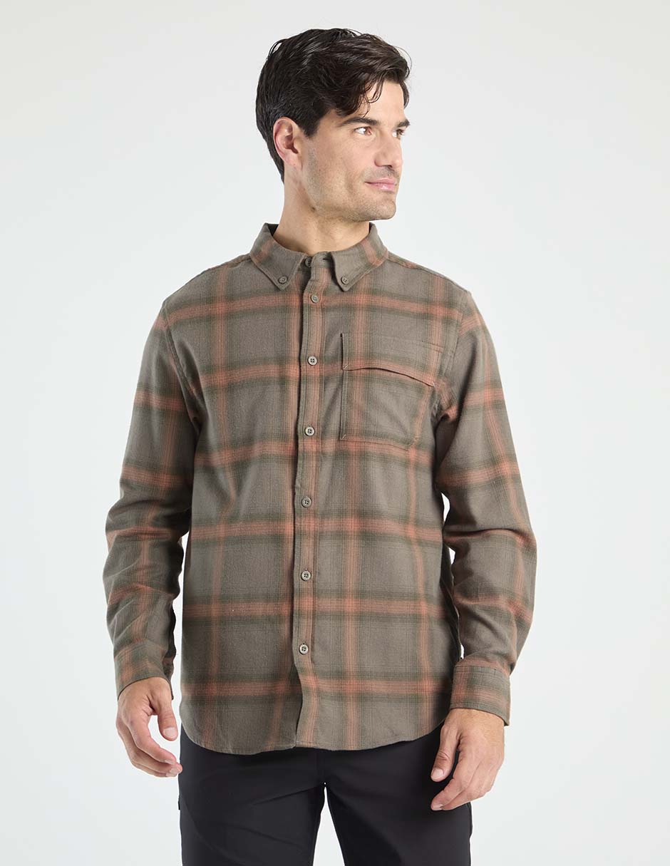 Sobrecamisa casual Bass Outdoors manga larga para hombre
