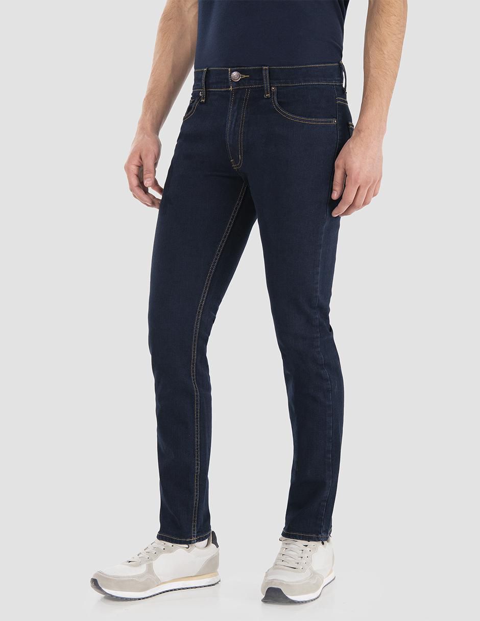Jeans slim Iron lavado obscuro para hombre 2