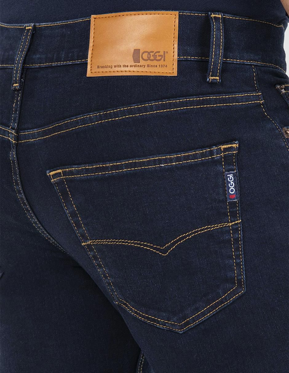 Jeans slim Iron lavado obscuro para hombre 5