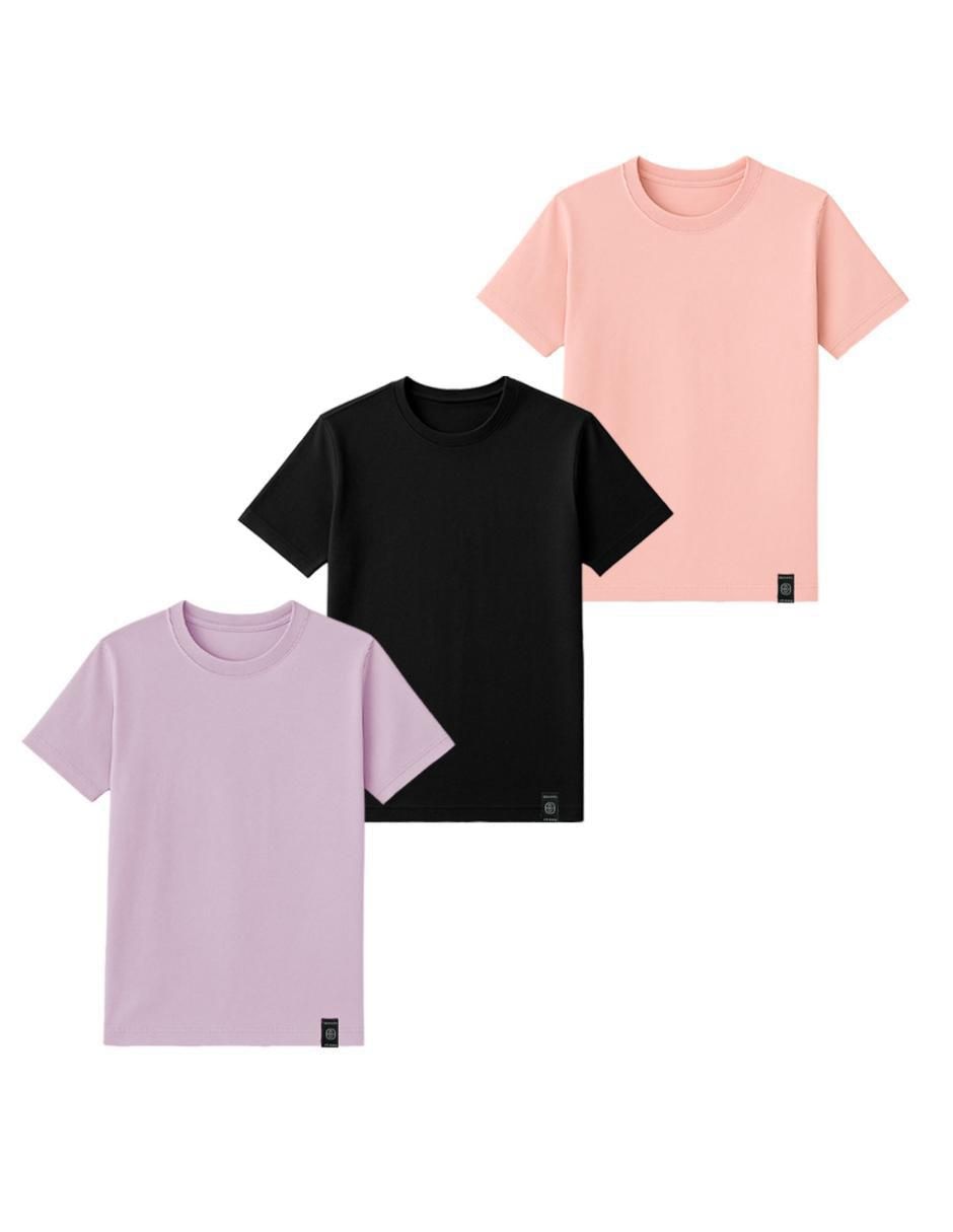 Set playera cuello redondo para hombre Set playera cuello redondo para hombre