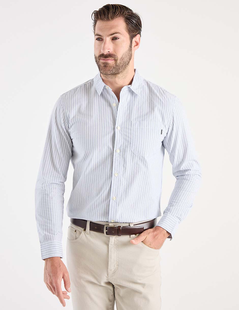 Camisa casual de algodón manga larga para hombre Camisa casual de algodón manga larga para hombre
