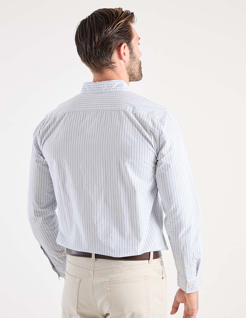 Camisa casual de algodón manga larga para hombre