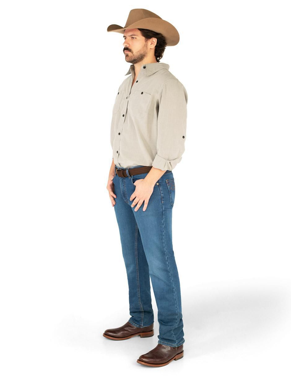 Jeans boot lavado rinse para hombre 2