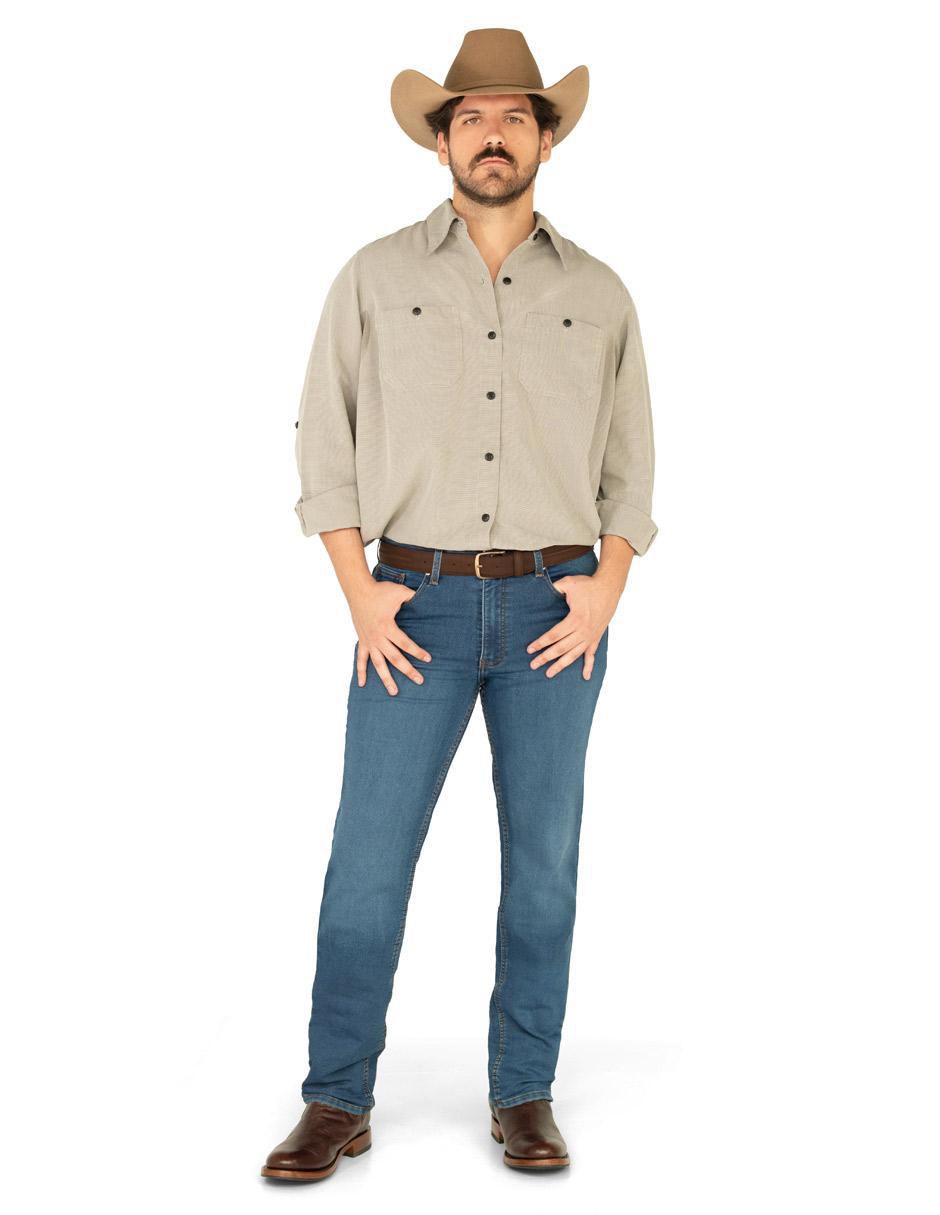 Jeans boot lavado rinse para hombre 3