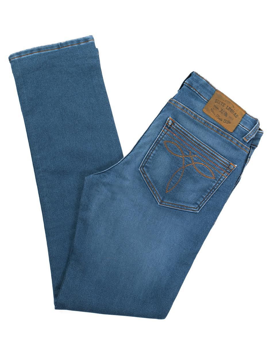 Jeans boot lavado rinse para hombre 7