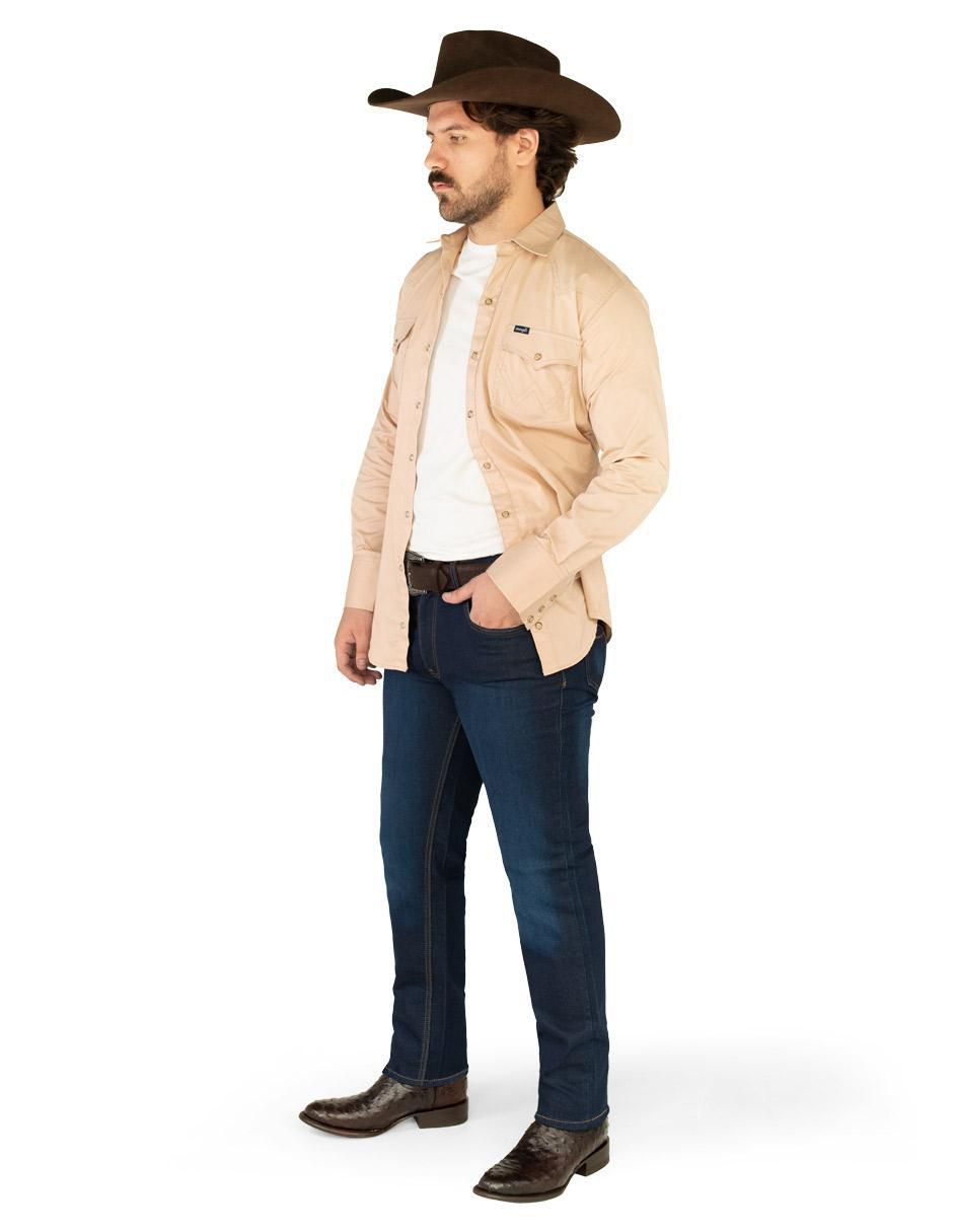 Jeans boot lavado rinse para hombre 2