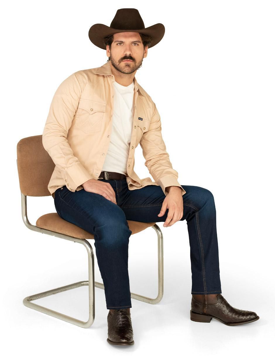 Jeans boot lavado rinse para hombre 4