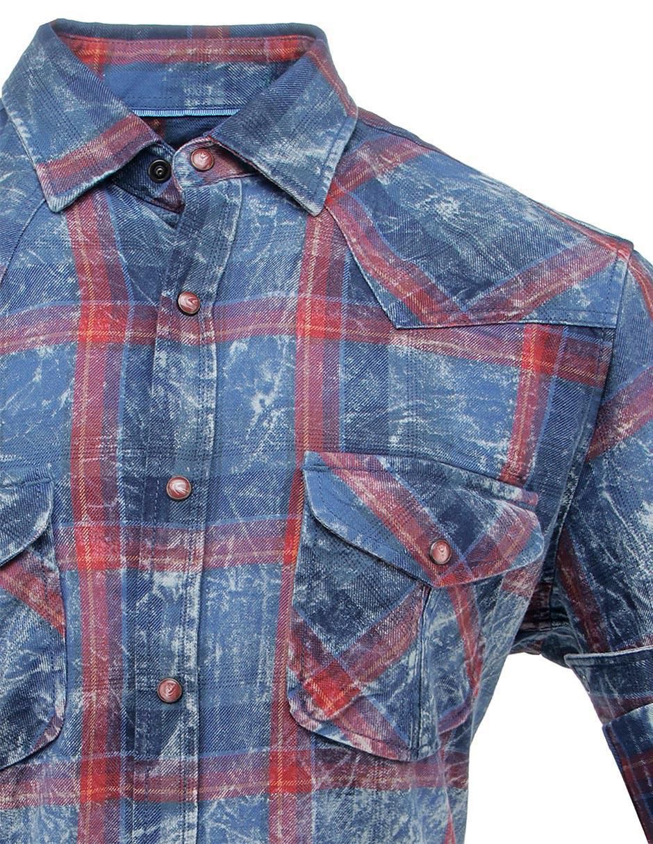 Camisa casual manga larga para hombre