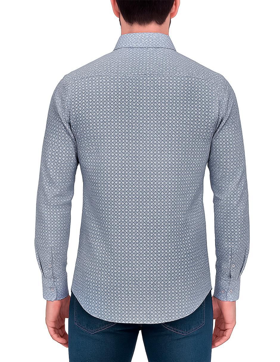 Camisa casual manga larga para hombre