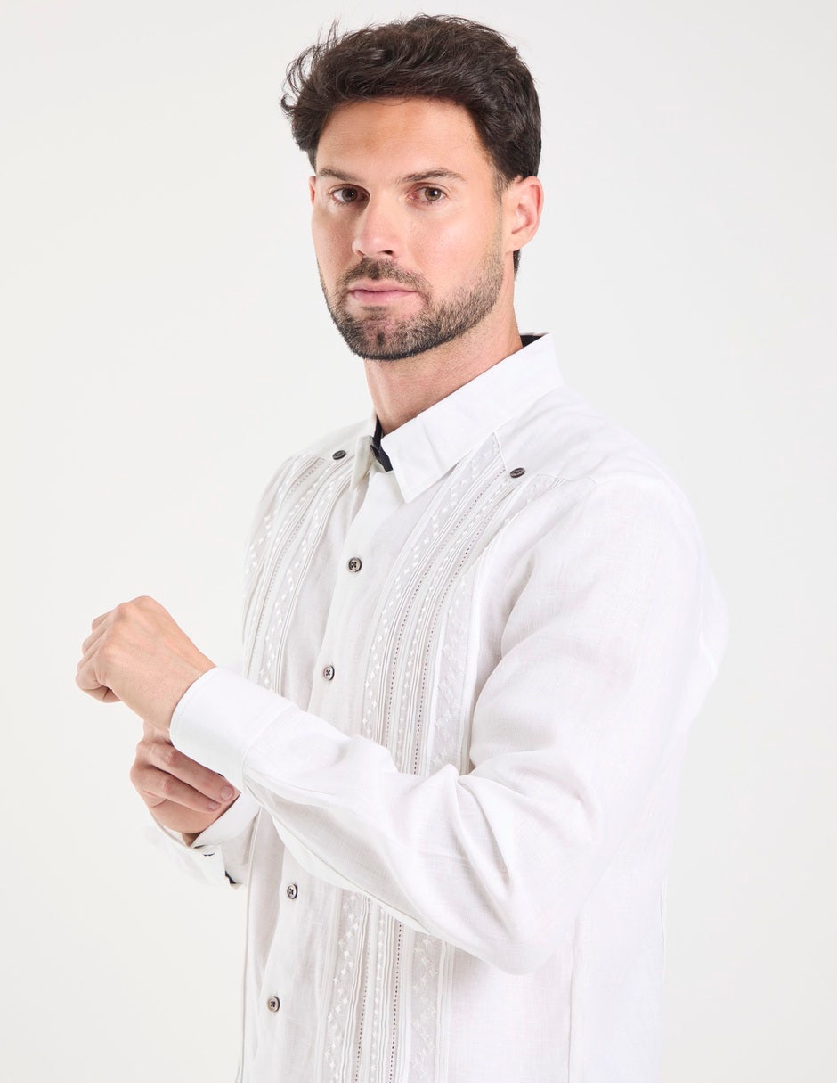 Guayabera Manga Larga Para