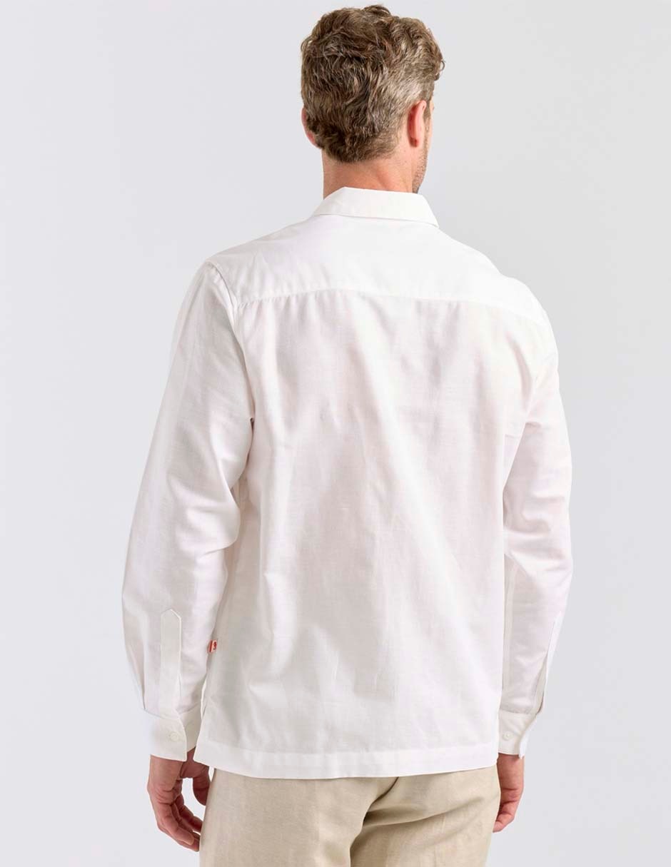 Guayabera manga larga Costavana para hombre
