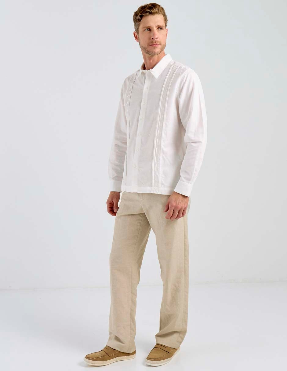 Guayabera manga larga Costavana para hombre