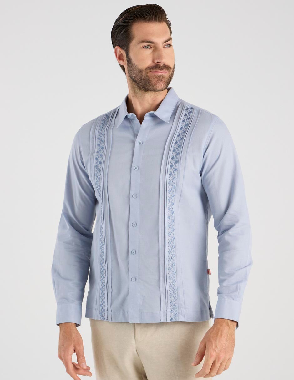 Guayabera manga larga Costavana para hombre