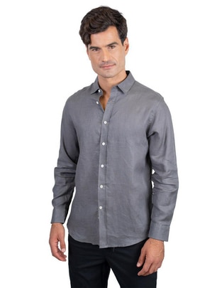 Camisa casual manga larga para hombre