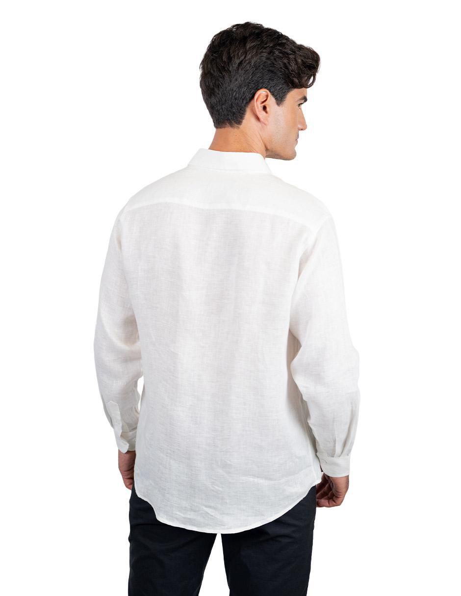 Camisa casual manga larga para hombre