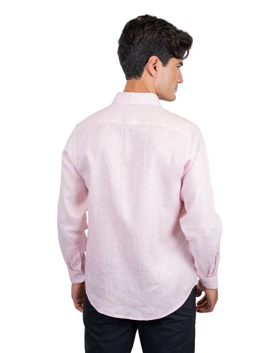Camisa casual manga larga para hombre 4