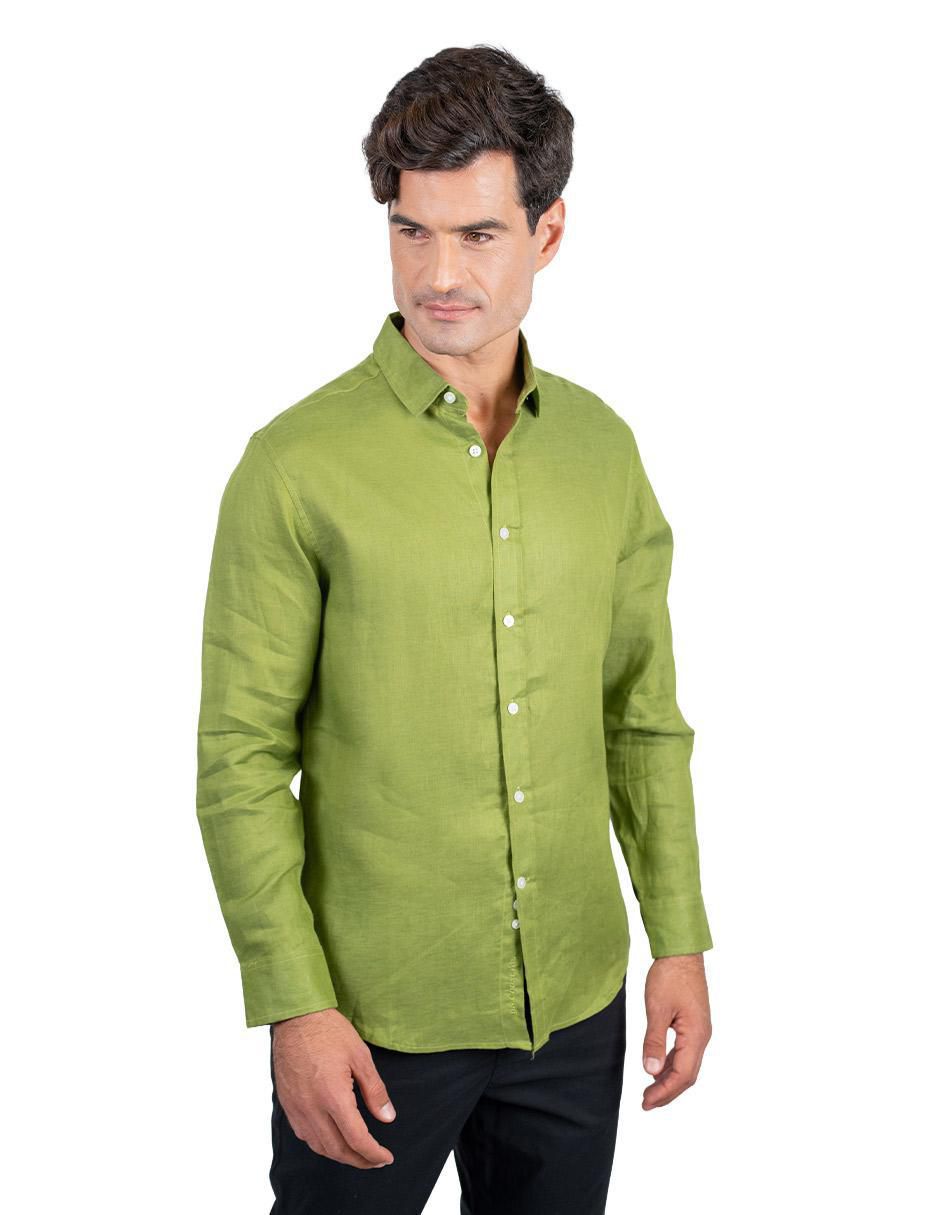 Camisa casual manga larga para hombre 3