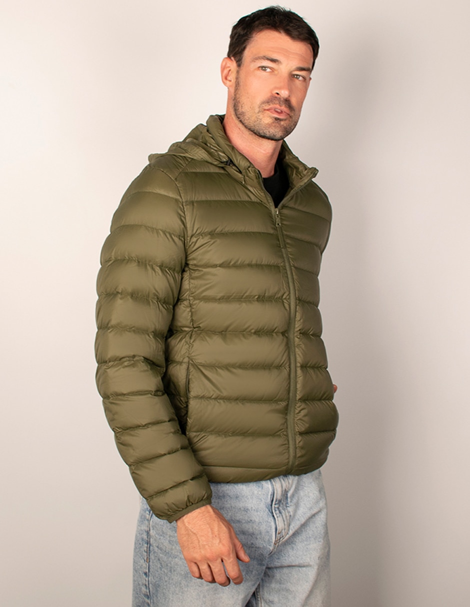 Chamarra acolchada capitonada para hombre 5
