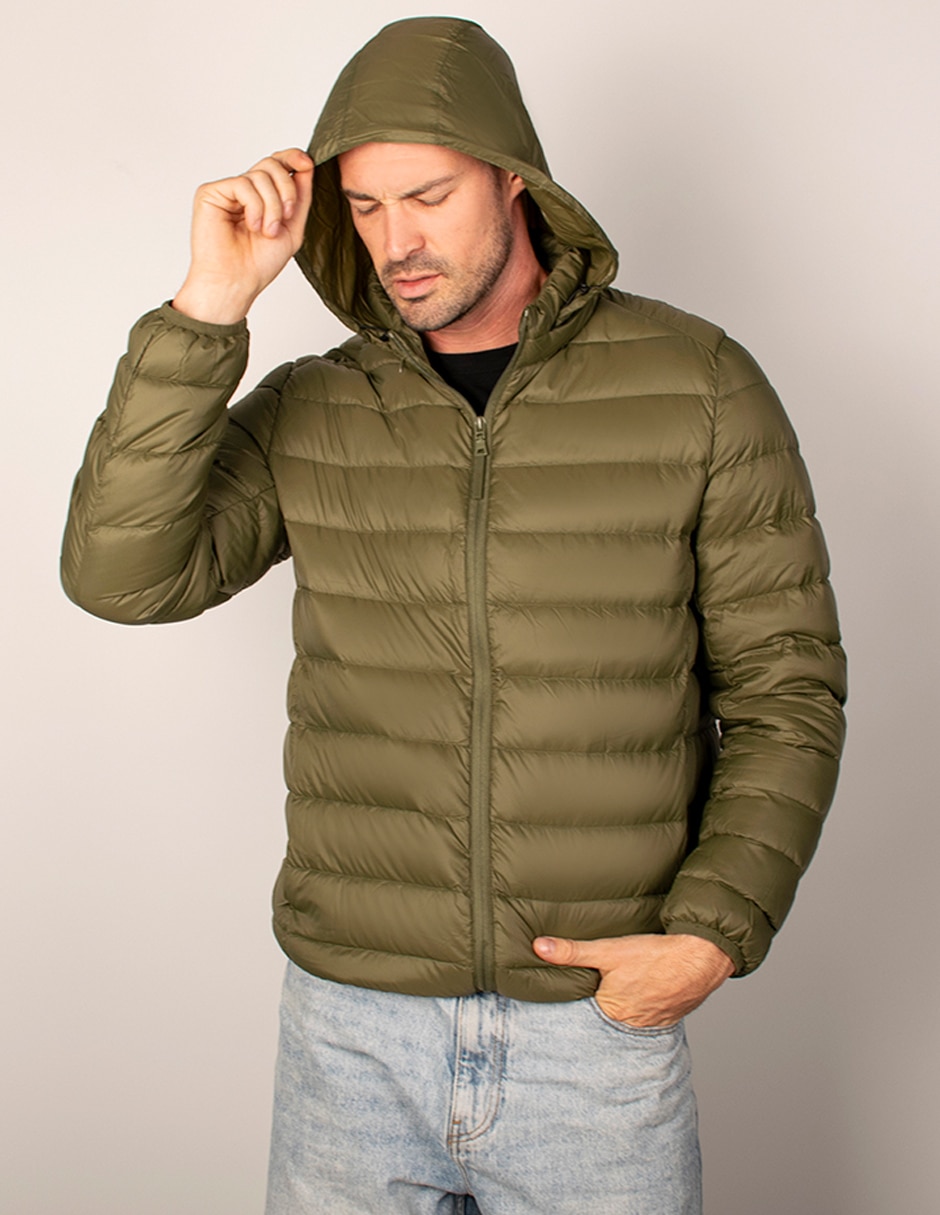 Chamarra acolchada capitonada para hombre 4