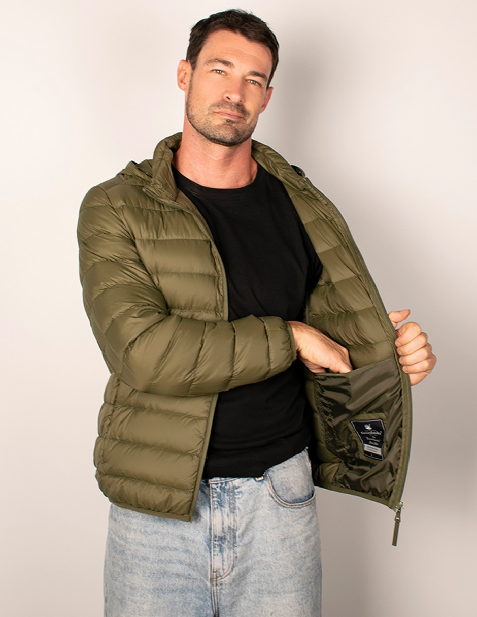 Chamarra acolchada capitonada para hombre 2