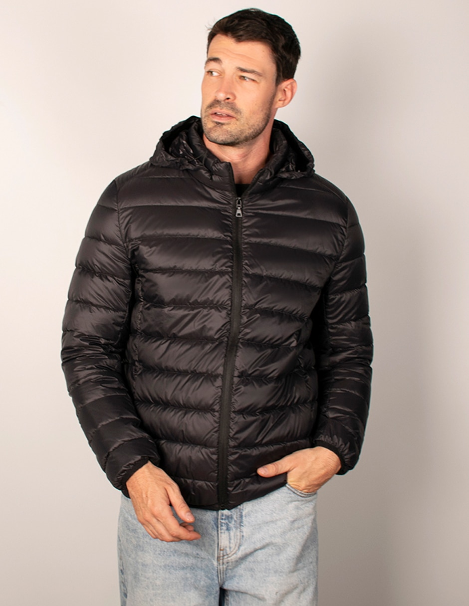 Chamarra acolchada capitonada para hombre