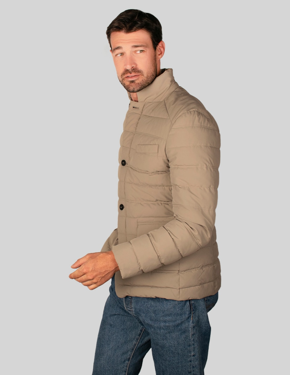 Chamarra acolchada capitonada para hombre 3