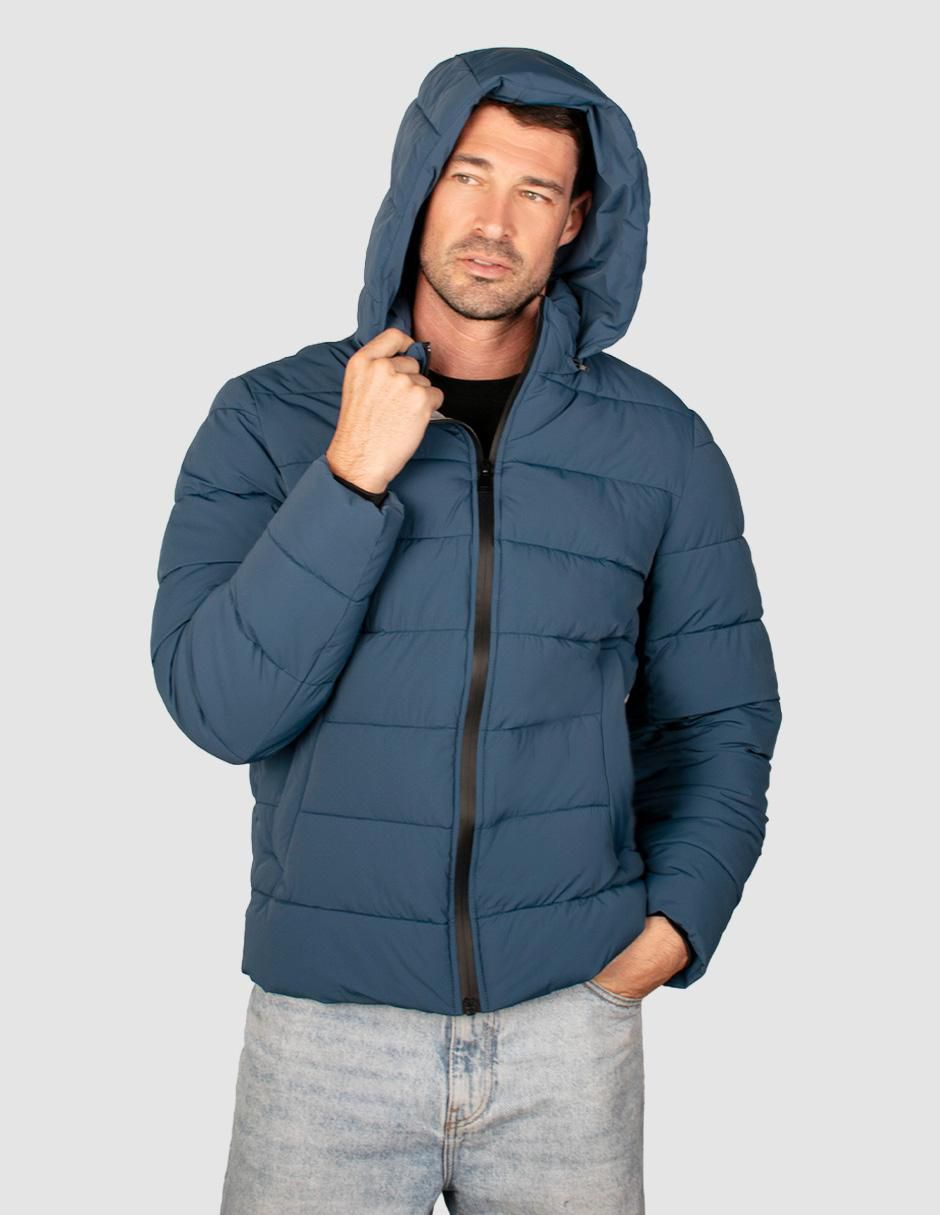 Chamarra acolchada capitonada para hombre 4