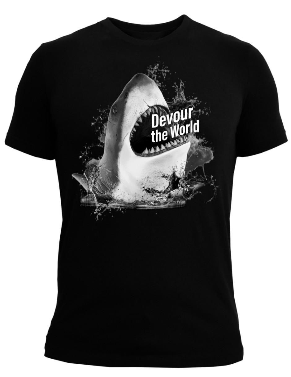 Playera Marëvnyk Tiburón cuello redondo para hombre