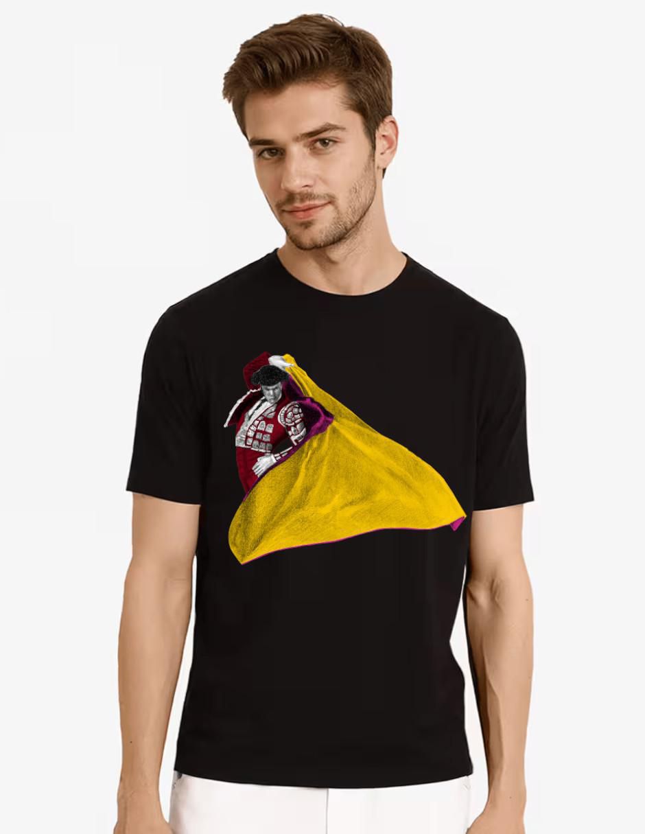 Playera Torero Toro Capote Capotazo cuello redondo para hombre 1