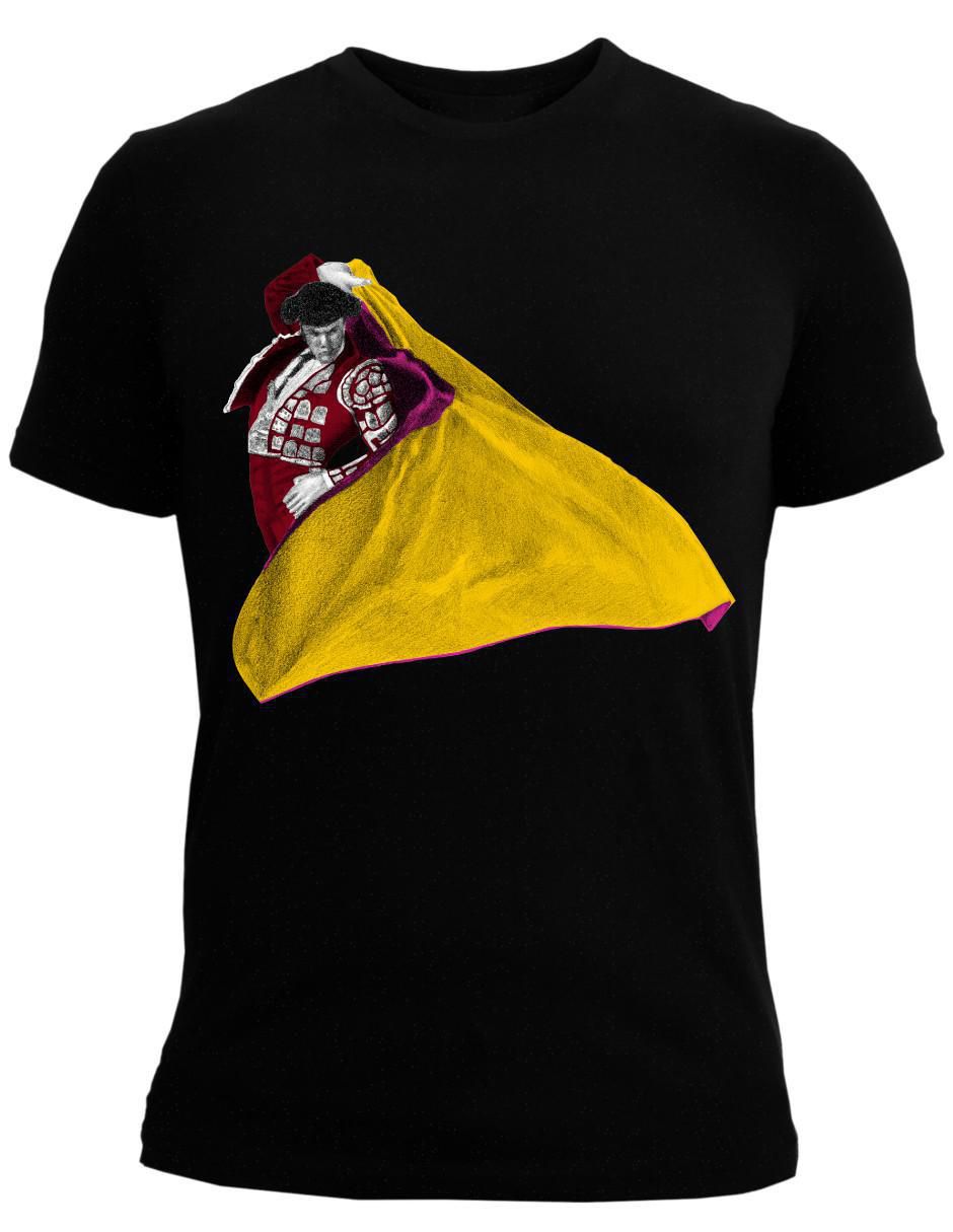 Playera Torero Toro Capote Capotazo cuello redondo para hombre 4