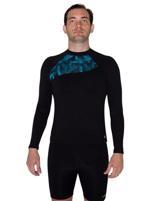 Wetshirt estampado floral para hombre