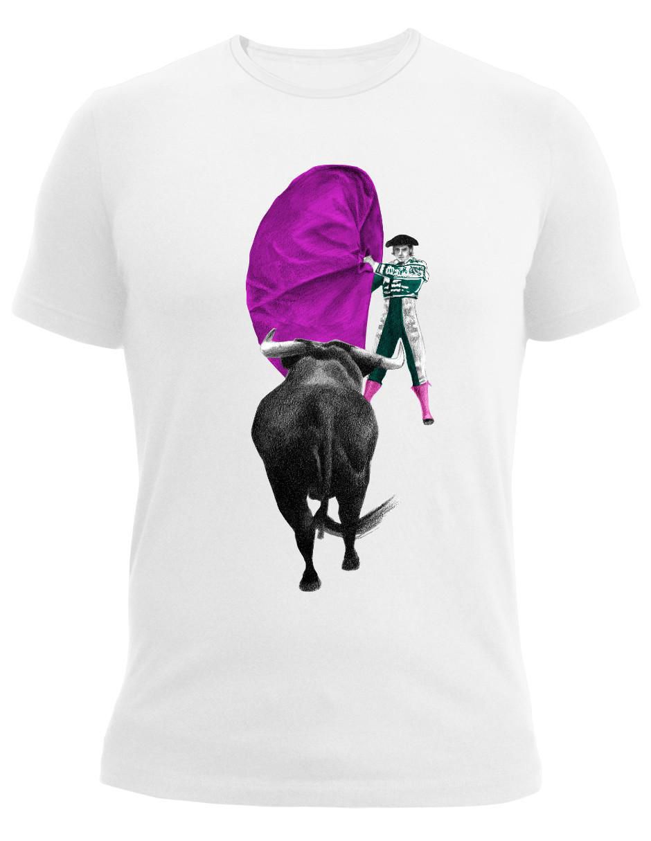 Playera Marëvnyk Tauromaquia Torero Toro Zapopina cuello redondo para hombre