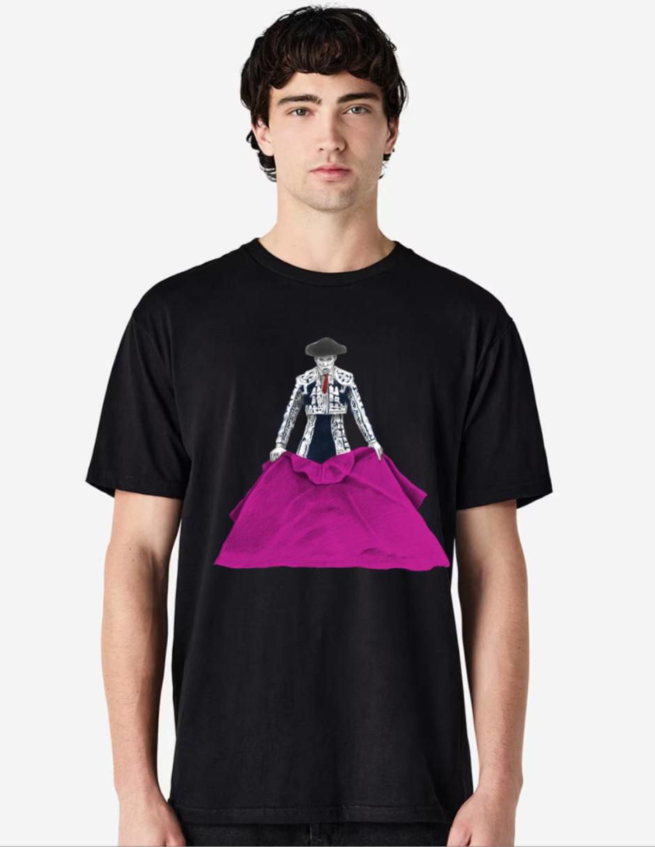 Playera Tauromaquia Citando Al Toro Fiesta Brava cuello redondo para hombre 1