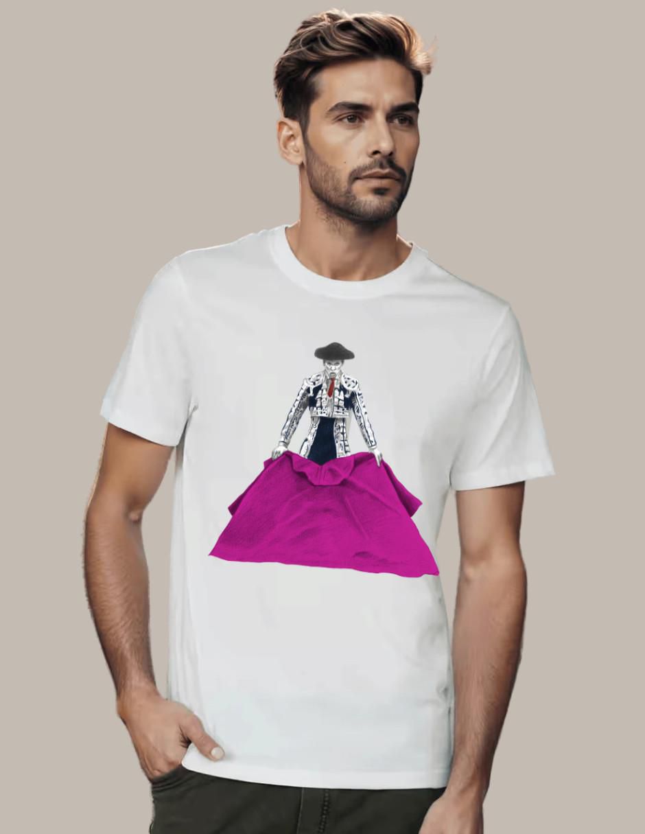 Playera Tauromaquia Citando Al Toro Fiesta Brava cuello redondo para hombre Playera Tauromaquia Citando Al Toro Fiesta Brava cuello redondo para hombre