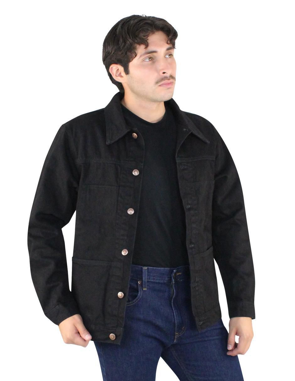 Chamarra casual Innermotion de mezclilla con bolsillos para hombre