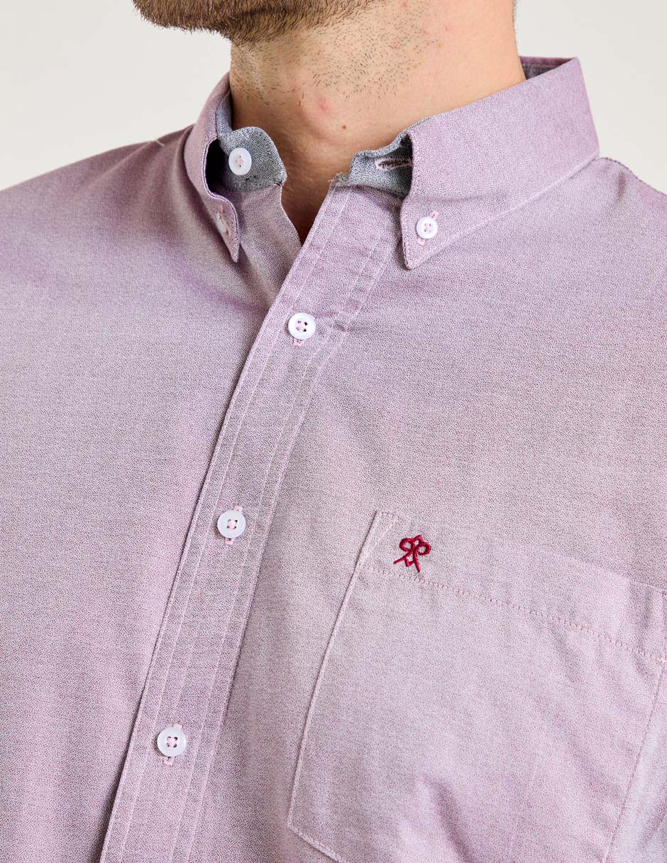 Camisa casual Cavalatti de algodón manga larga para hombre
