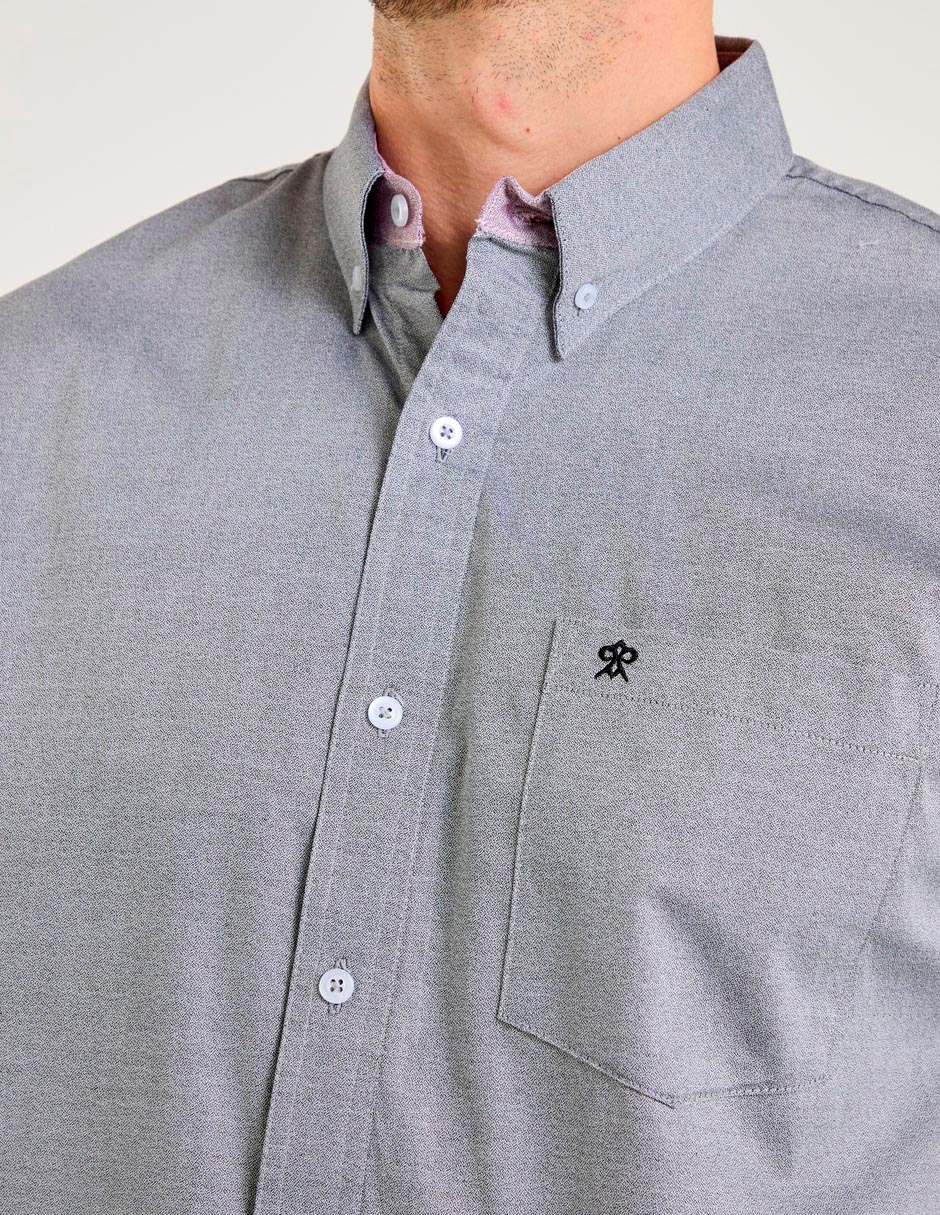 Camisa casual Cavalatti de algodón manga larga para hombre