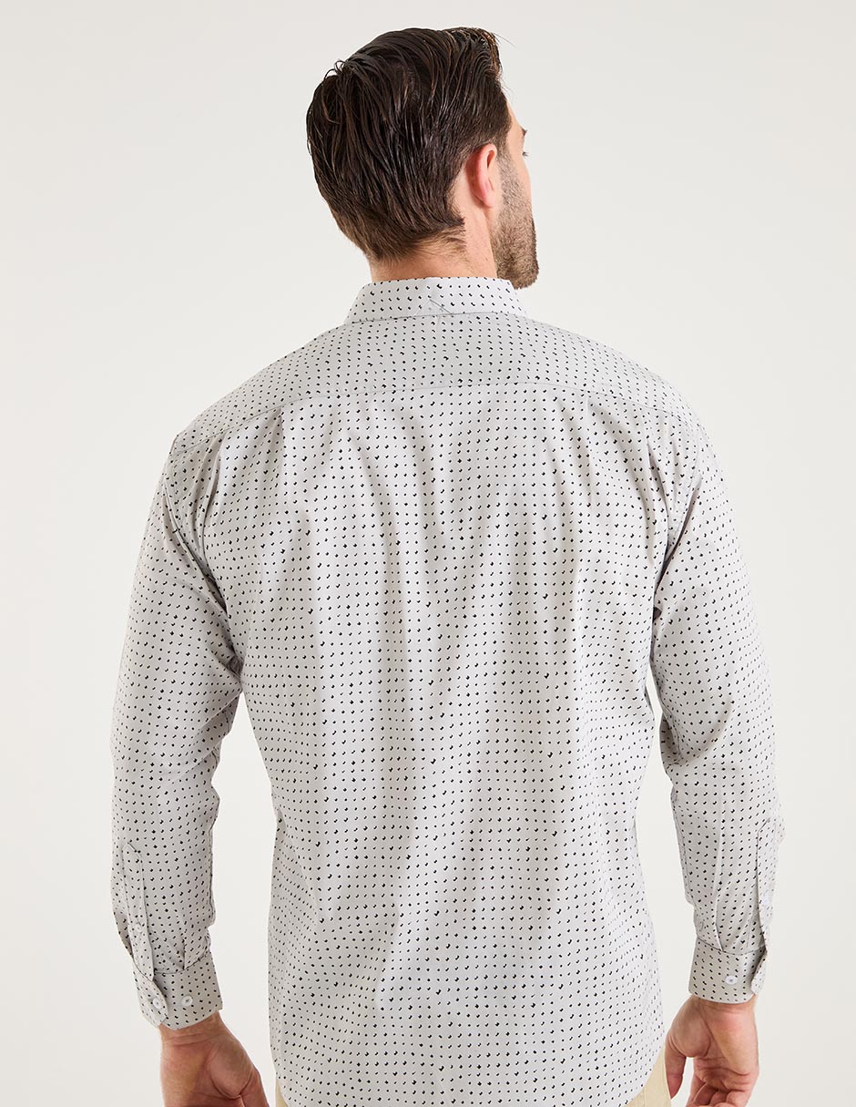 Camisa casual de algodón manga larga para hombre 5
