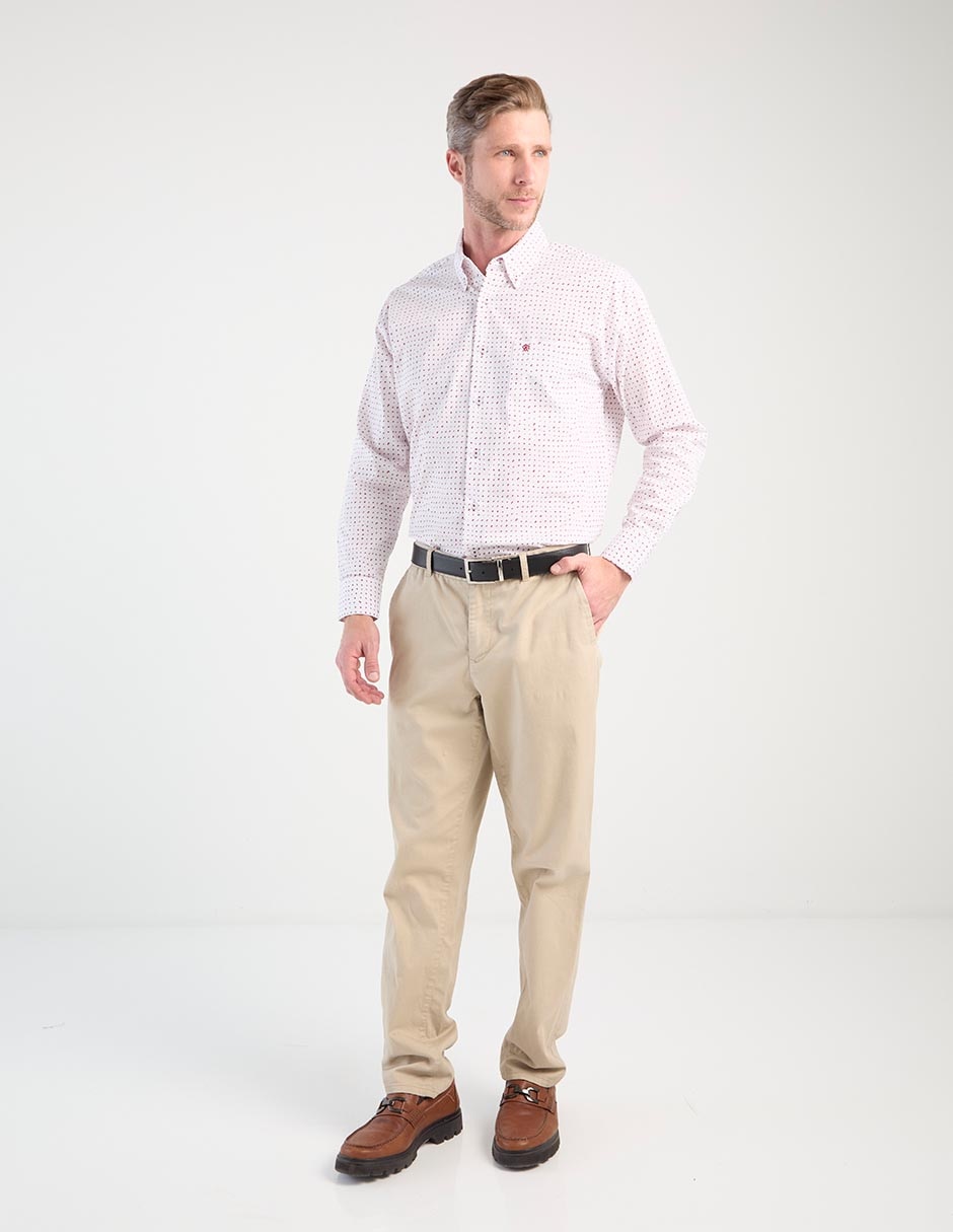 Camisa casual de algodón manga larga para hombre 6