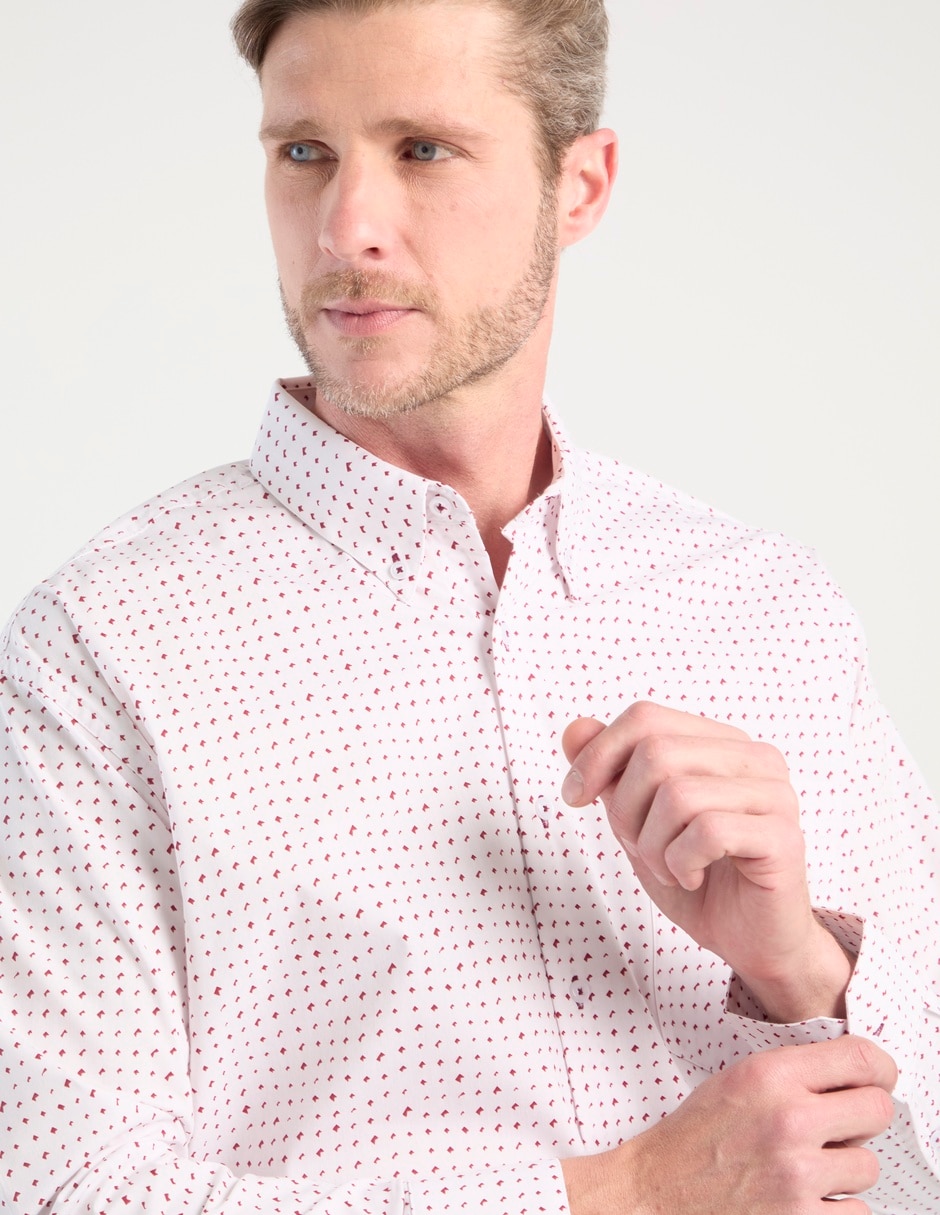 Camisa casual de algodón manga larga para hombre 7