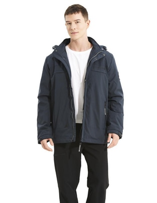 Chamarra casual con capucha para hombre Chamarra casual con capucha para hombre