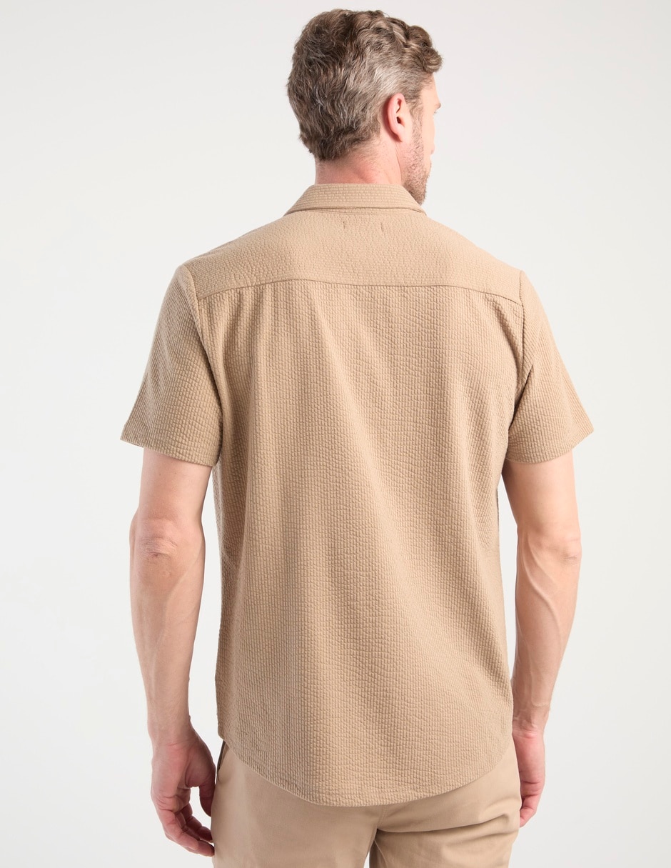 Camisa casual manga corta para hombre 8