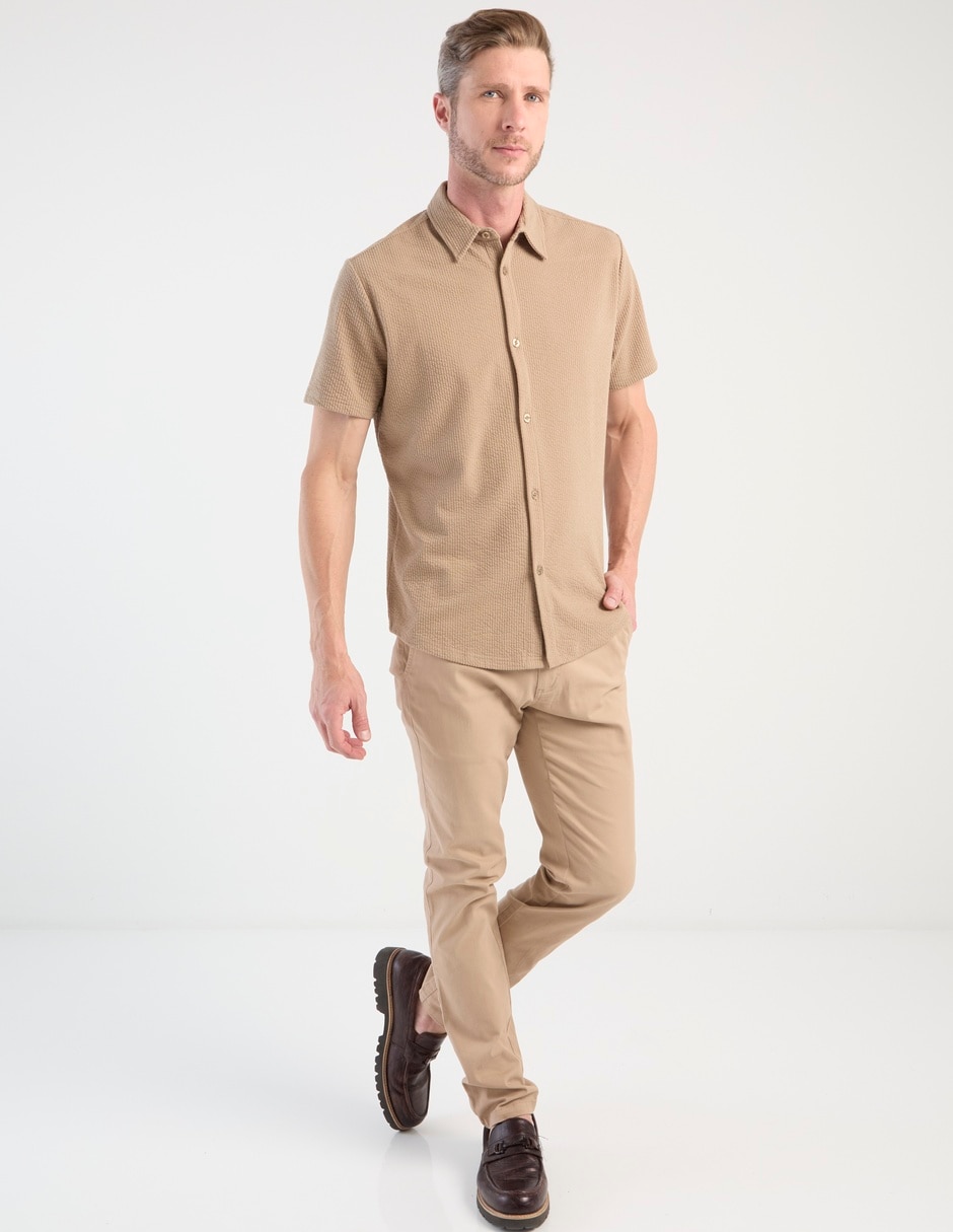 Camisa casual manga corta para hombre 9