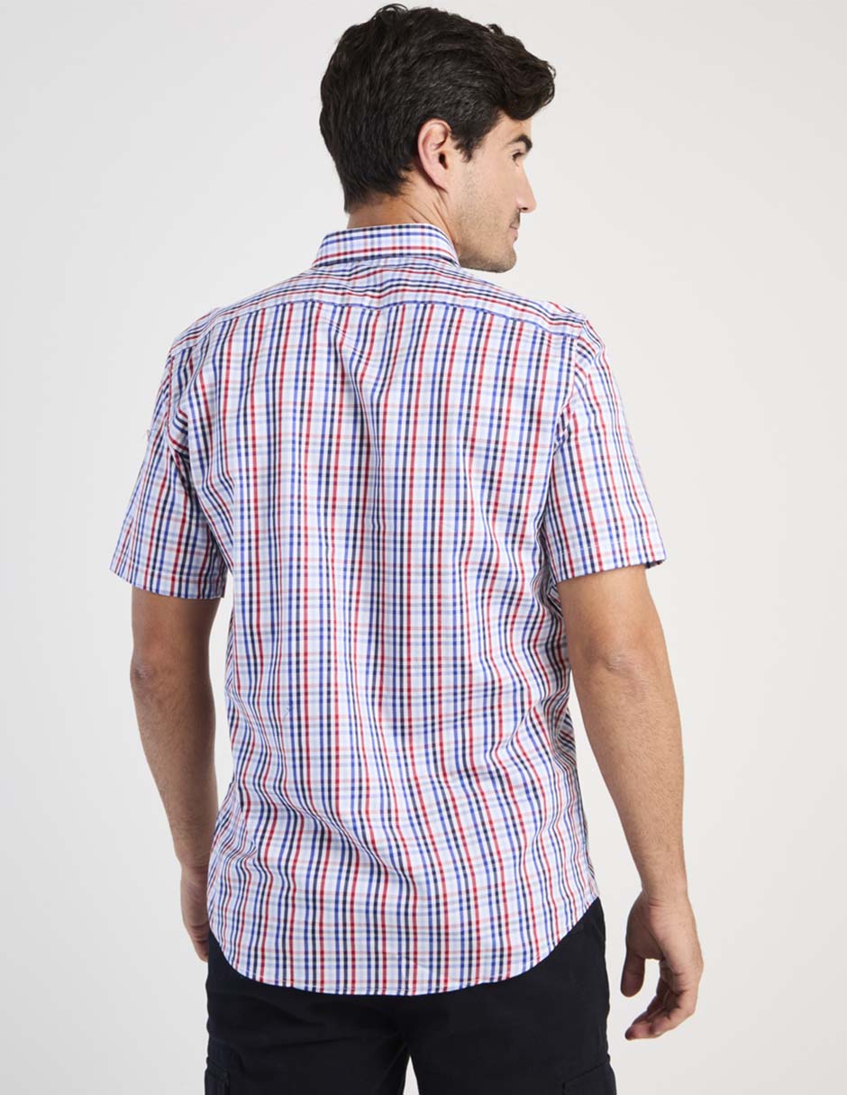 Camisa casual de algodón manga corta para hombre 5