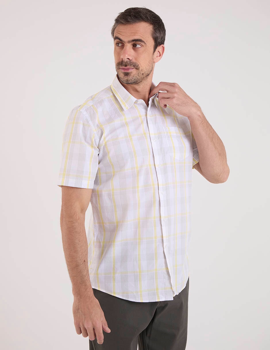 Camisa casual de algodón manga corta para hombre 1
