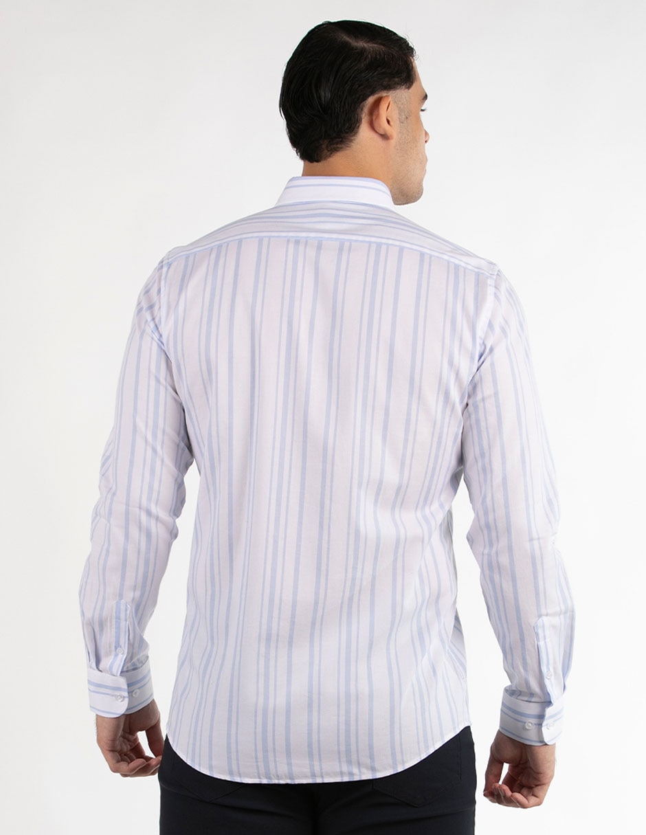 Camisa casual de algodón manga larga para hombre
