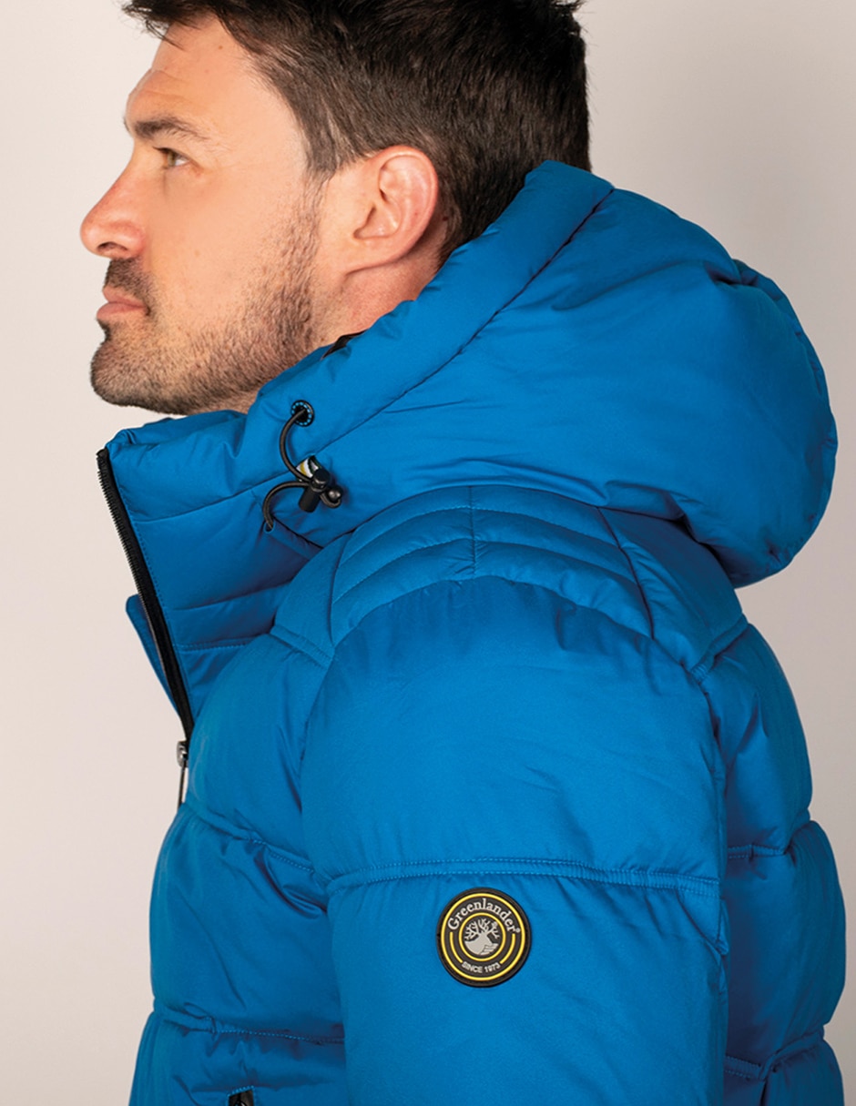 Chamarra capitonada Estilo reducido en talla con capucha para hombre 4