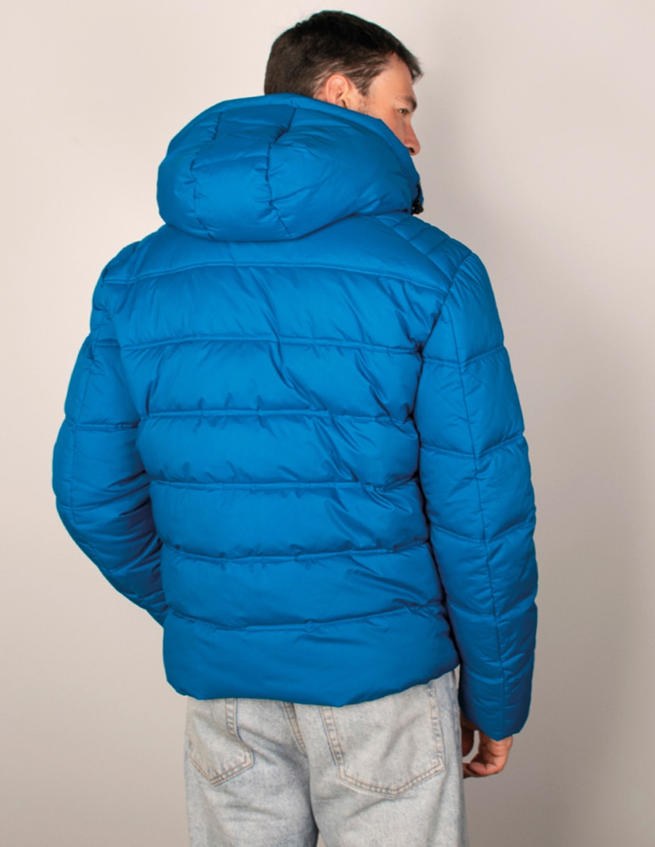 Chamarra capitonada Estilo reducido en talla con capucha para hombre 3