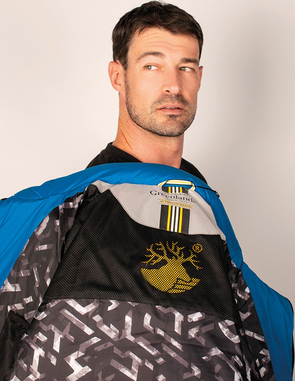 Chamarra capitonada Estilo reducido en talla con capucha para hombre 2