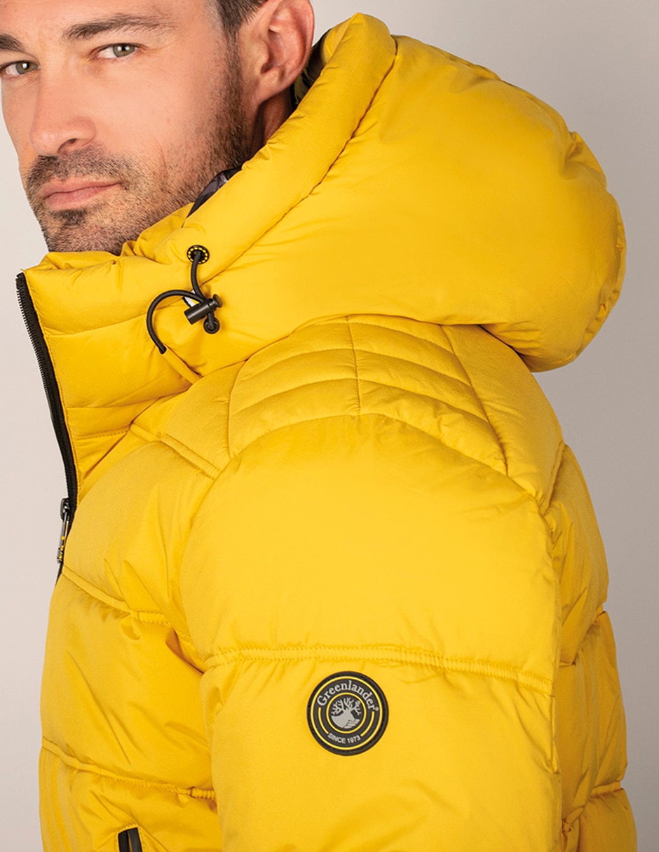 Chamarra capitonada con capucha para hombre 3